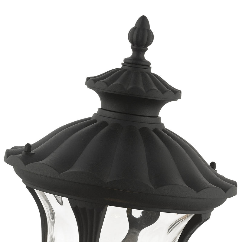 Livex Lighting 7848-14 One Light Outdoor Post Top Lantern, Textured Black