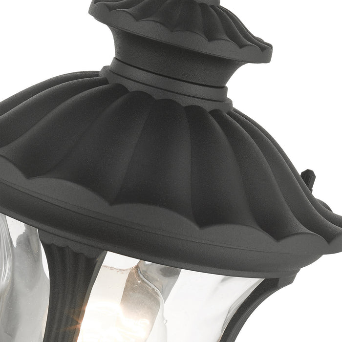 Livex Lighting 7849-14 One Light Outdoor Pendant, Textured Black