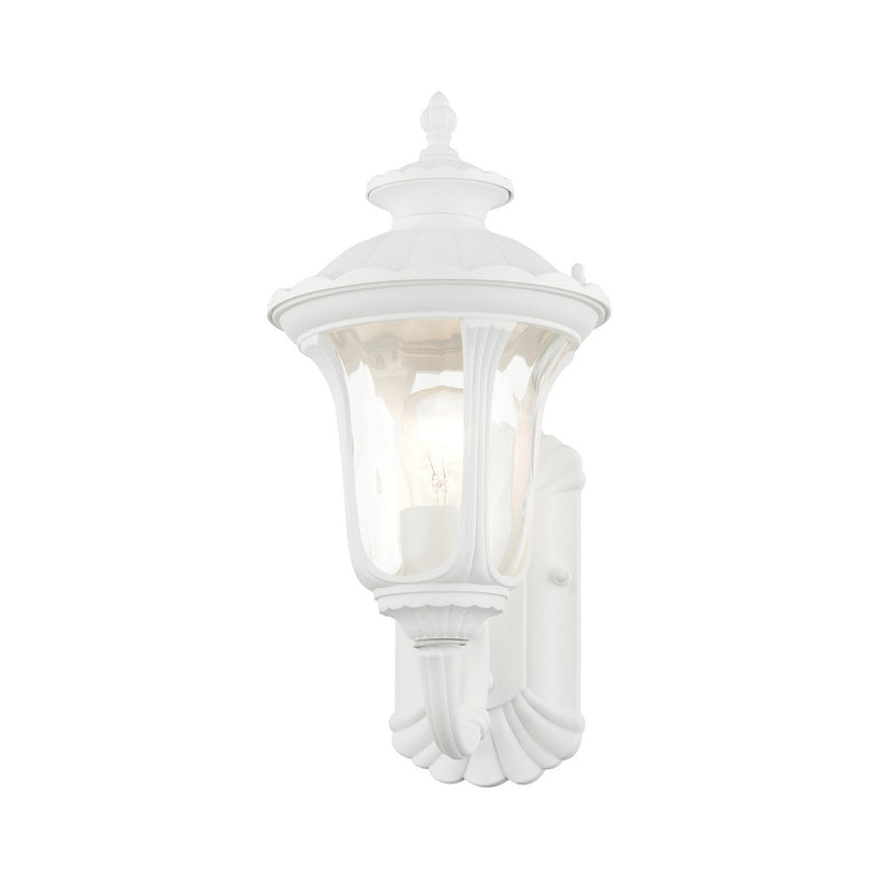 Livex Lighting 7850-13 One Light Outdoor Wall Lantern, Textured White