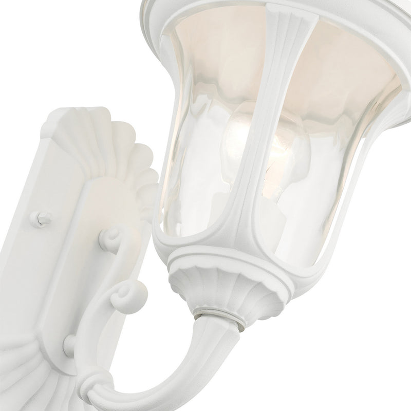 Livex Lighting 7850-13 One Light Outdoor Wall Lantern, Textured White