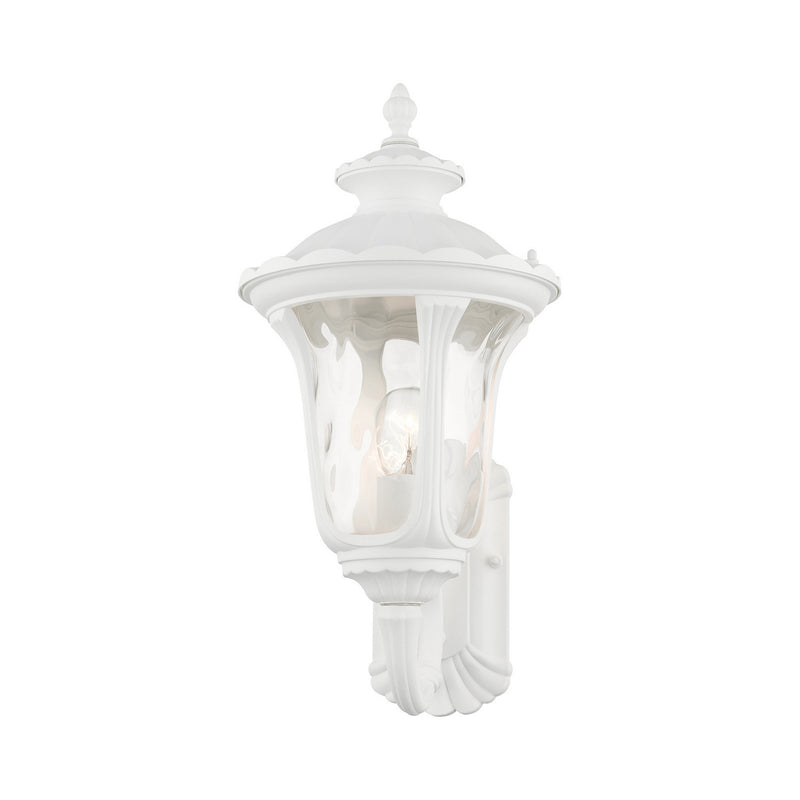Livex Lighting 7852-13 One Light Outdoor Wall Lantern, Textured White