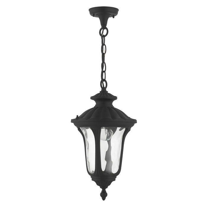 Livex Lighting 7854-14 One Light Outdoor Pendant, Textured Black