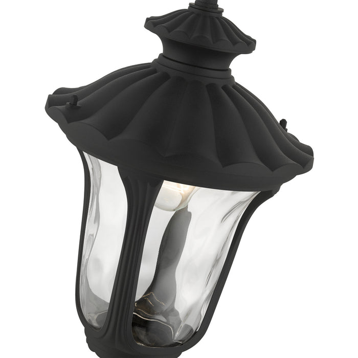 Livex Lighting 7854-14 One Light Outdoor Pendant, Textured Black