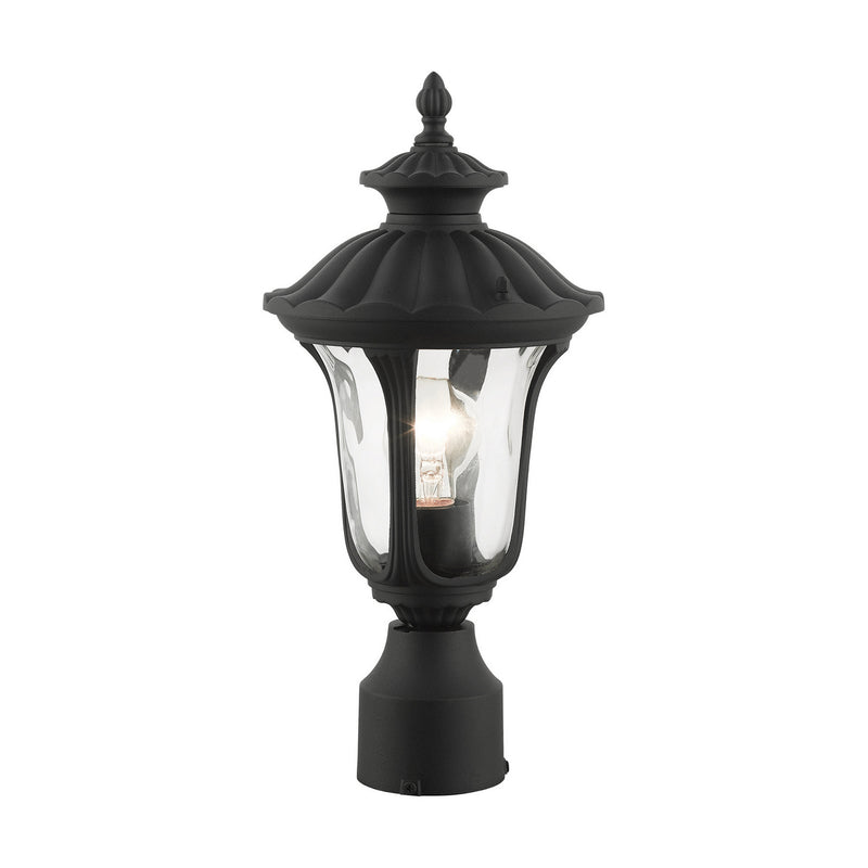 Livex Lighting 7855-14 One Light Outdoor Post Top Lantern, Textured Black
