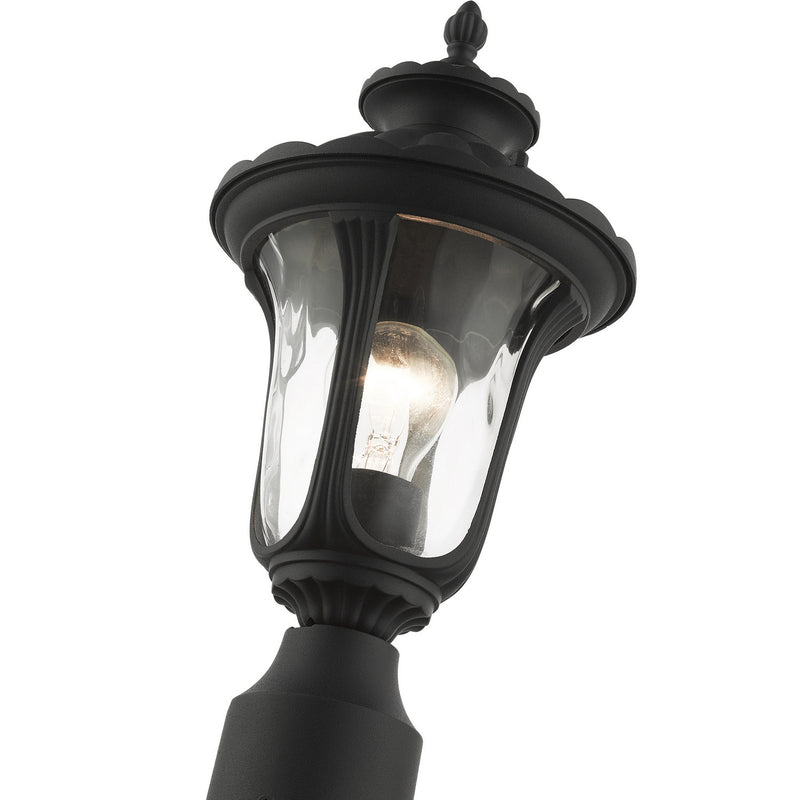 Livex Lighting 7855-14 One Light Outdoor Post Top Lantern, Textured Black