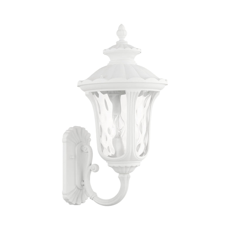 Livex Lighting 7856-13 Three Light Outdoor Wall Lantern, Textured White