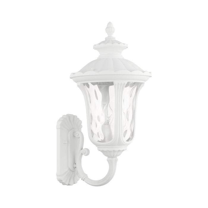 Livex Lighting 7856-13 Three Light Outdoor Wall Lantern, Textured White