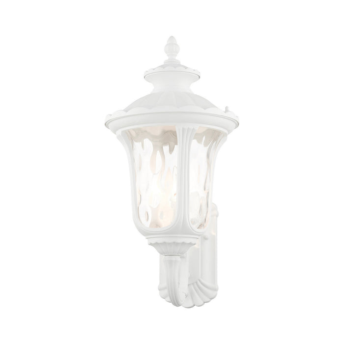 Livex Lighting 7856-13 Three Light Outdoor Wall Lantern, Textured White