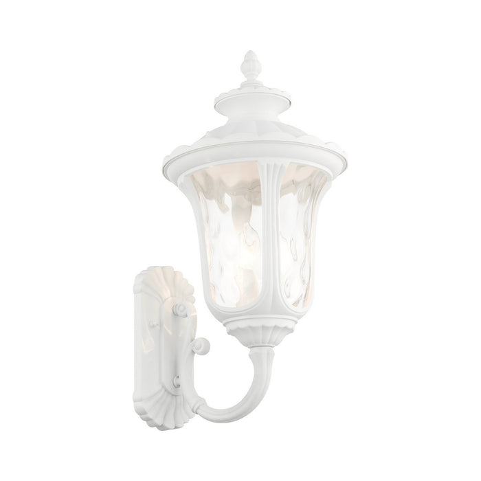 Livex Lighting 7856-13 Three Light Outdoor Wall Lantern, Textured White