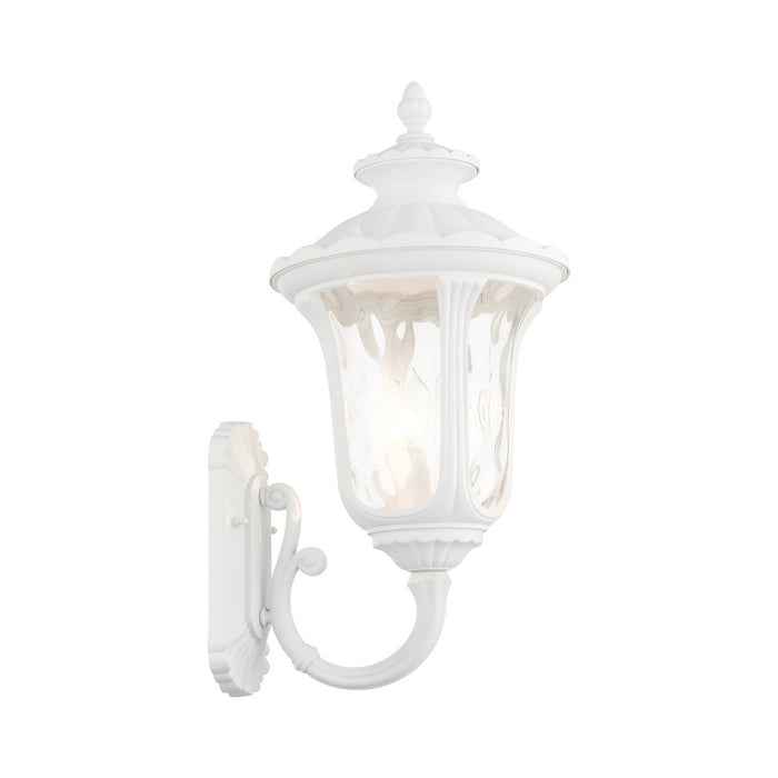 Livex Lighting 7856-13 Three Light Outdoor Wall Lantern, Textured White