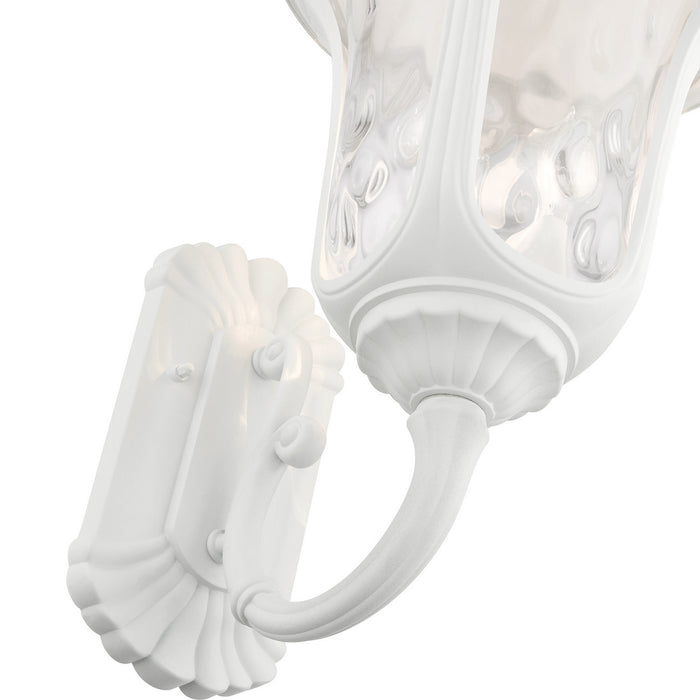 Livex Lighting 7856-13 Three Light Outdoor Wall Lantern, Textured White
