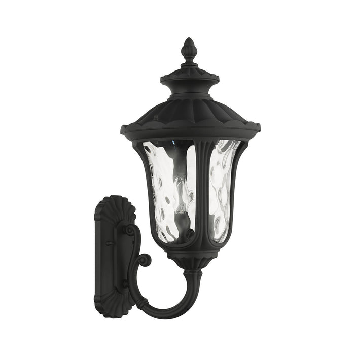 Livex Lighting 7856-14 Three Light Outdoor Wall Lantern, Textured Black