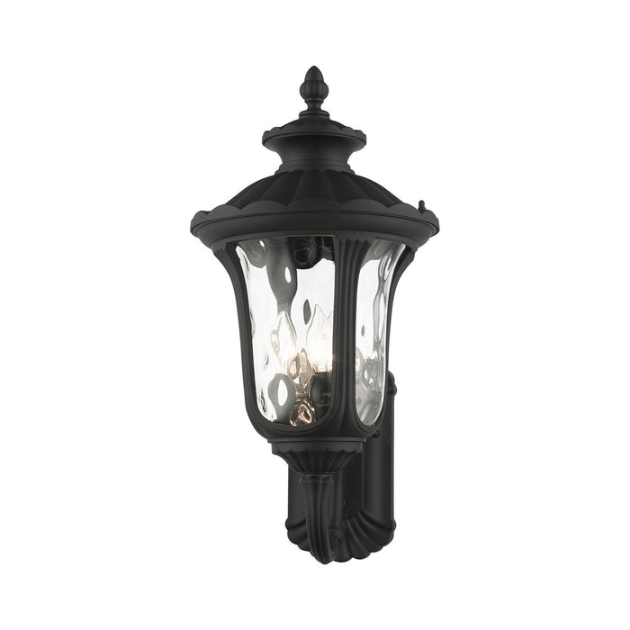 Livex Lighting 7856-14 Three Light Outdoor Wall Lantern, Textured Black