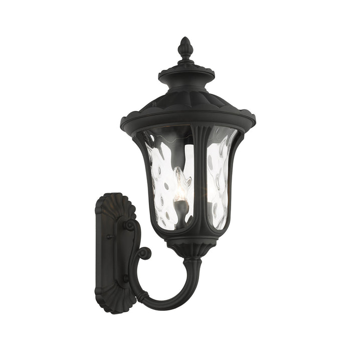 Livex Lighting 7856-14 Three Light Outdoor Wall Lantern, Textured Black