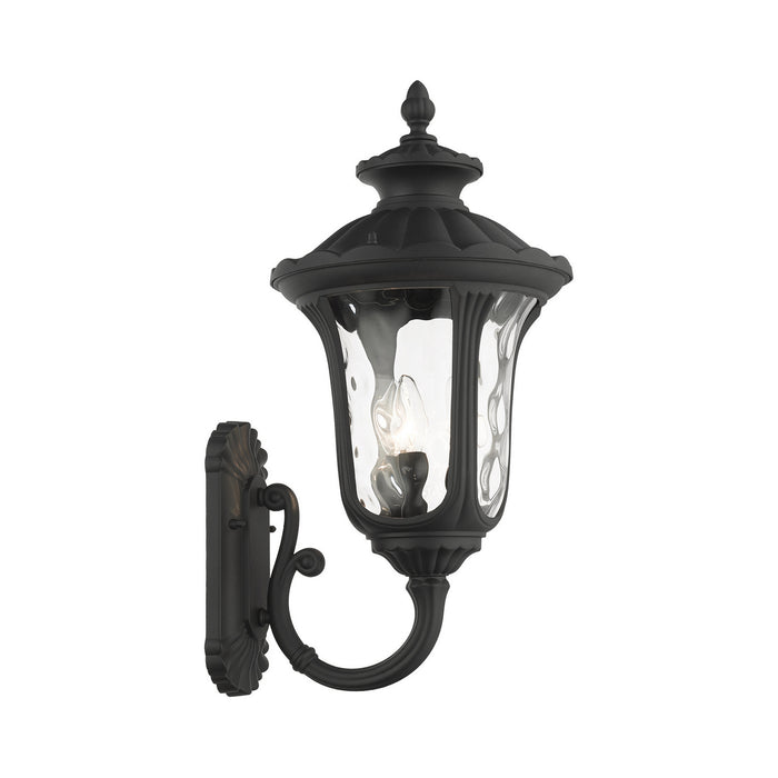 Livex Lighting 7856-14 Three Light Outdoor Wall Lantern, Textured Black