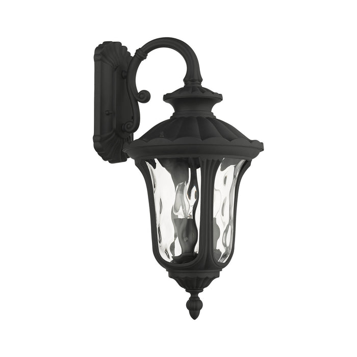 Livex Lighting 7857-14 Three Light Outdoor Wall Lantern, Textured Black