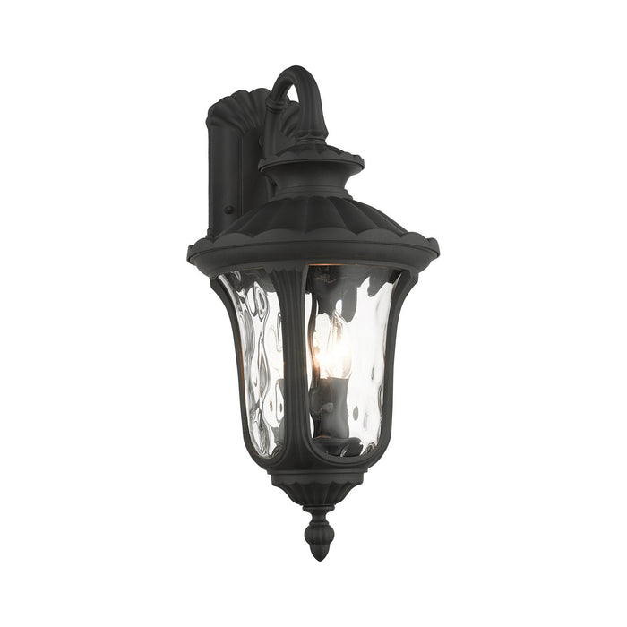 Livex Lighting 7857-14 Three Light Outdoor Wall Lantern, Textured Black