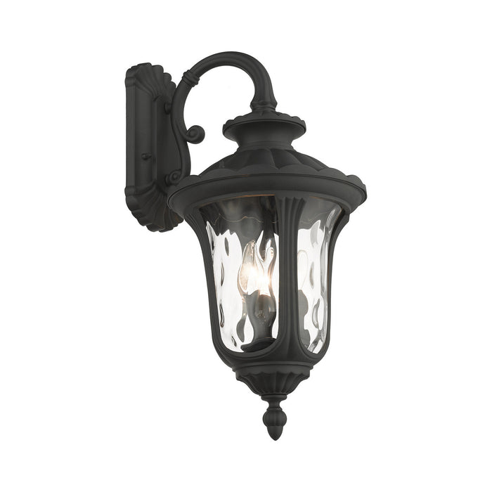 Livex Lighting 7857-14 Three Light Outdoor Wall Lantern, Textured Black
