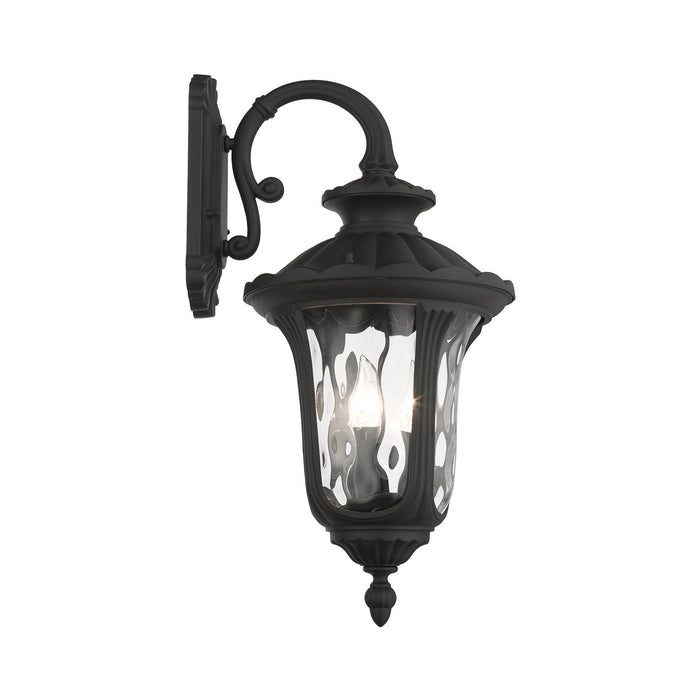 Livex Lighting 7857-14 Three Light Outdoor Wall Lantern, Textured Black