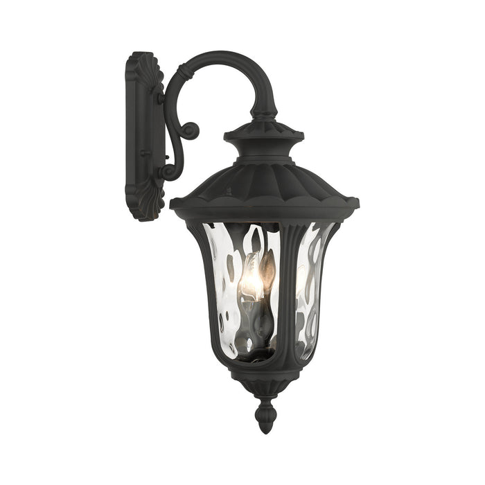 Livex Lighting 7857-14 Three Light Outdoor Wall Lantern, Textured Black