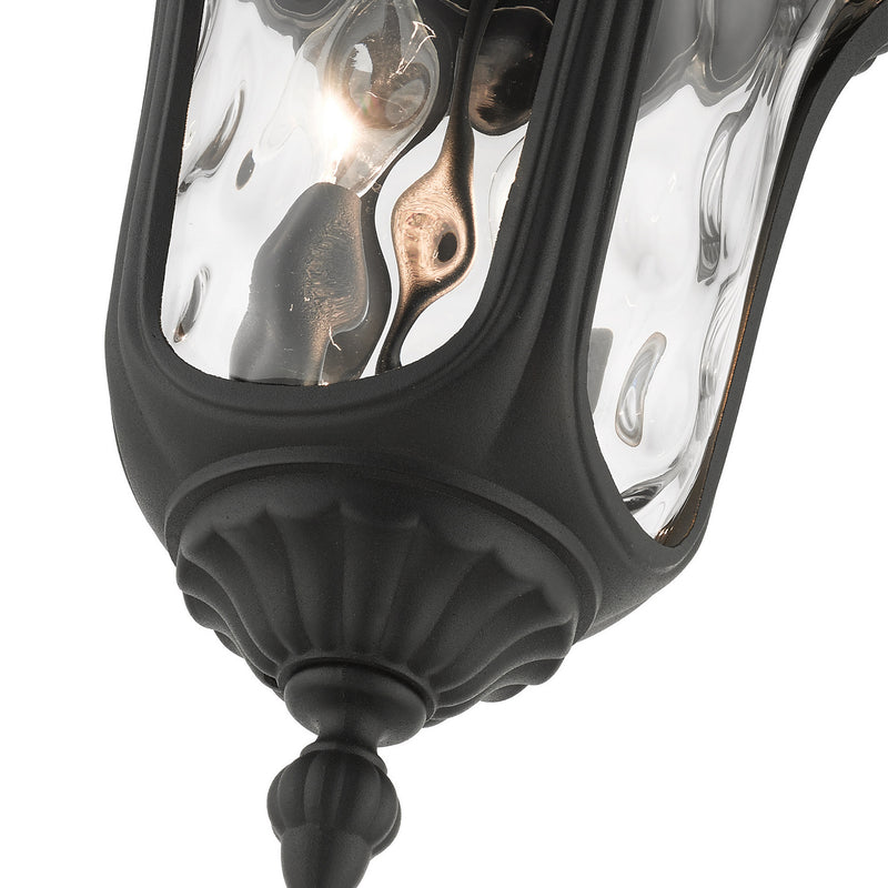 Livex Lighting 7861-14 Two Light Outdoor Ceiling Mount, Textured Black