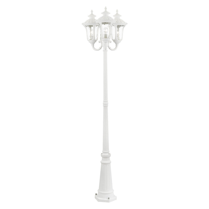 Livex Lighting 7866-13 Three Light Outdoor Post Mount, Textured White