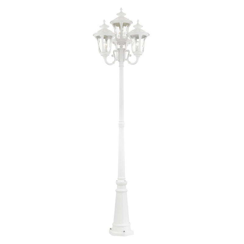 Livex Lighting 7869-13 Four Light Outdoor Post Mount, Textured White