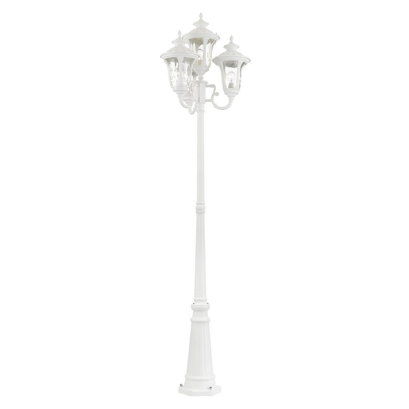 Livex Lighting 7869-13 Four Light Outdoor Post Mount, Textured White