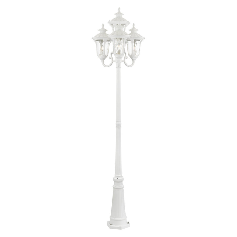 Livex Lighting 7869-13 Four Light Outdoor Post Mount, Textured White