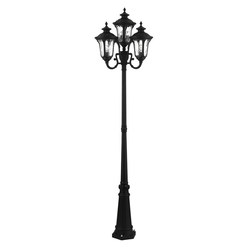 Livex Lighting 7869-14 Four Light Outdoor Post Mount, Textured Black