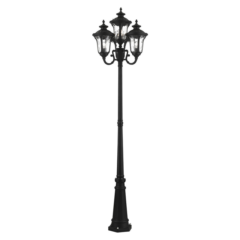 Livex Lighting 7869-14 Four Light Outdoor Post Mount, Textured Black