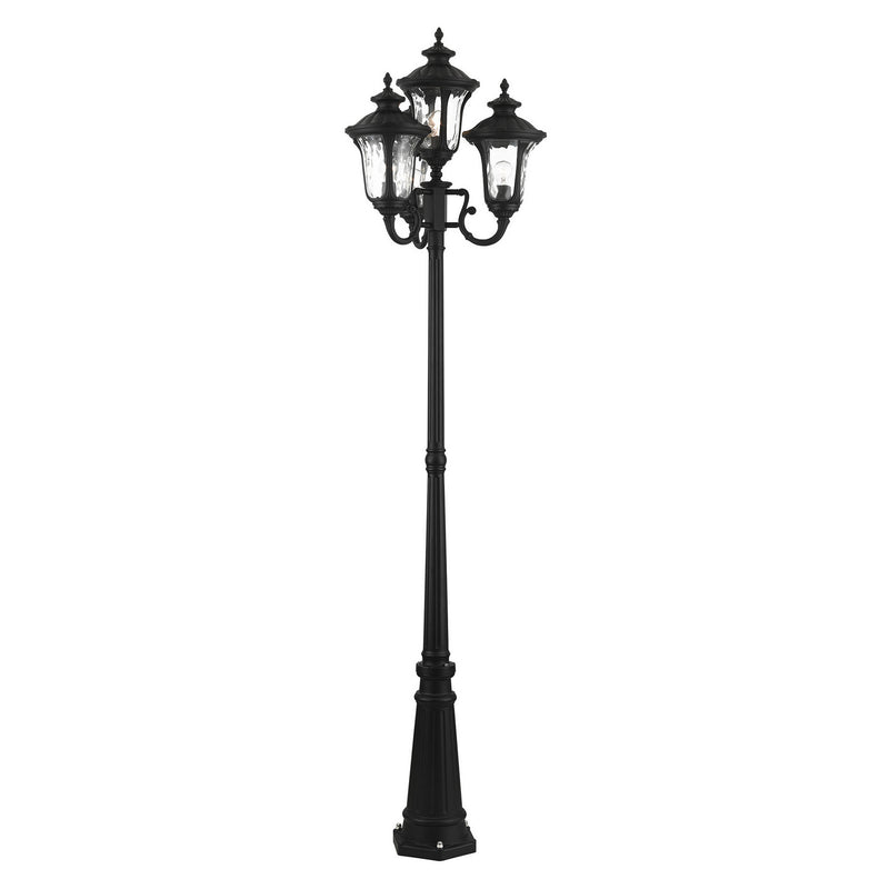 Livex Lighting 7869-14 Four Light Outdoor Post Mount, Textured Black