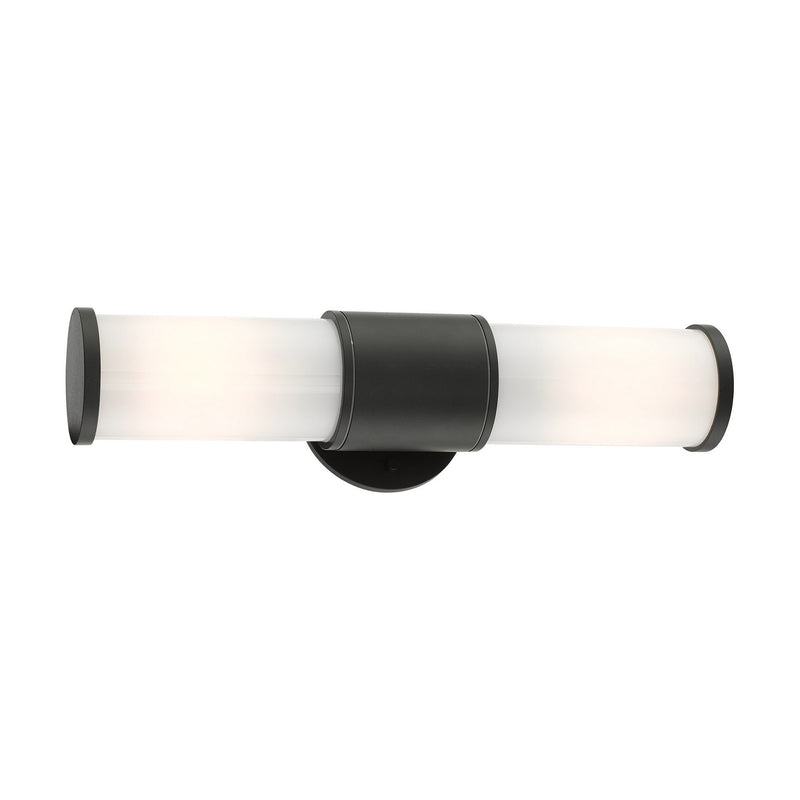 Livex Lighting 79322-14 Two Light Outdoor Wall Lantern, Textured Black
