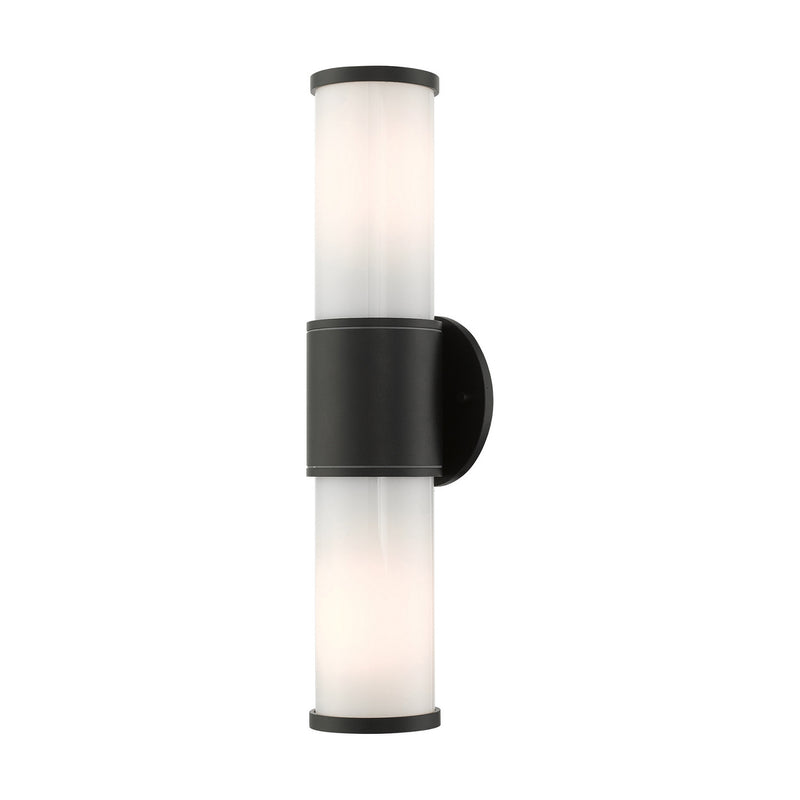 Livex Lighting 79322-14 Two Light Outdoor Wall Lantern, Textured Black
