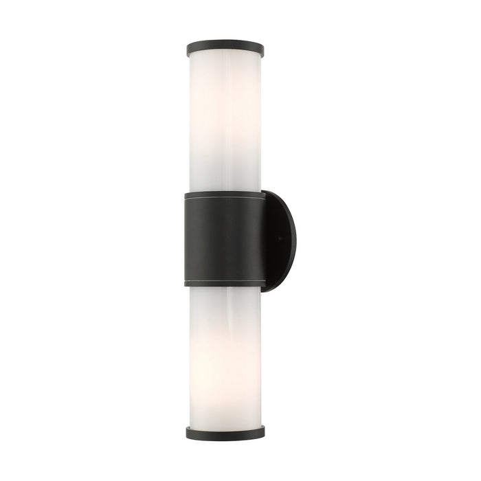 Livex Lighting 79322-14 Two Light Outdoor Wall Lantern, Textured Black