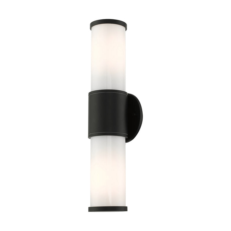 Livex Lighting 79322-14 Two Light Outdoor Wall Lantern, Textured Black
