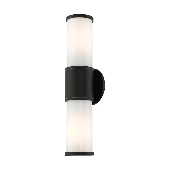 Livex Lighting 79322-14 Two Light Outdoor Wall Lantern, Textured Black
