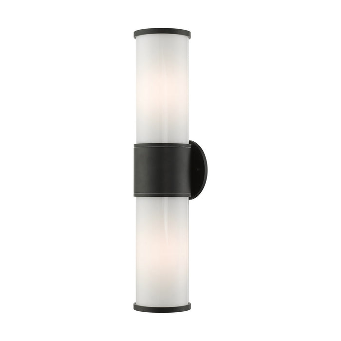 Livex Lighting 79324-14 Two Light Outdoor Wall Lantern, Textured Black