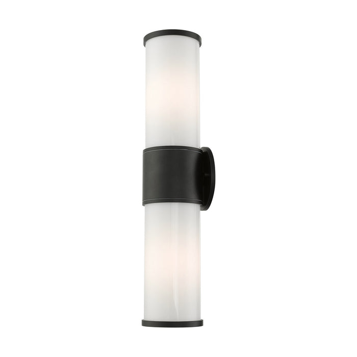 Livex Lighting 79324-14 Two Light Outdoor Wall Lantern, Textured Black