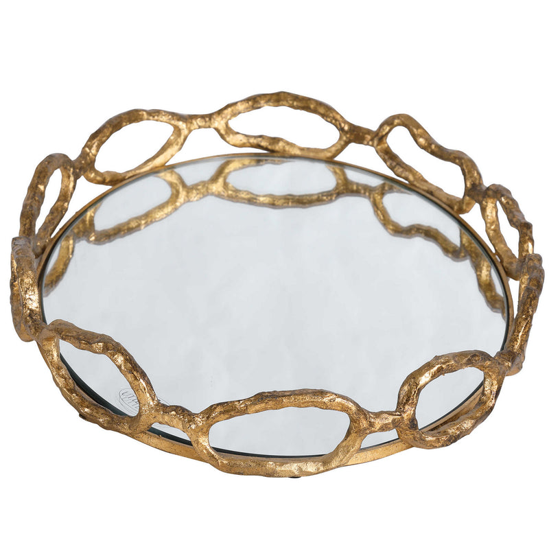 Uttermost 17837 Tray, Gold Leaf
