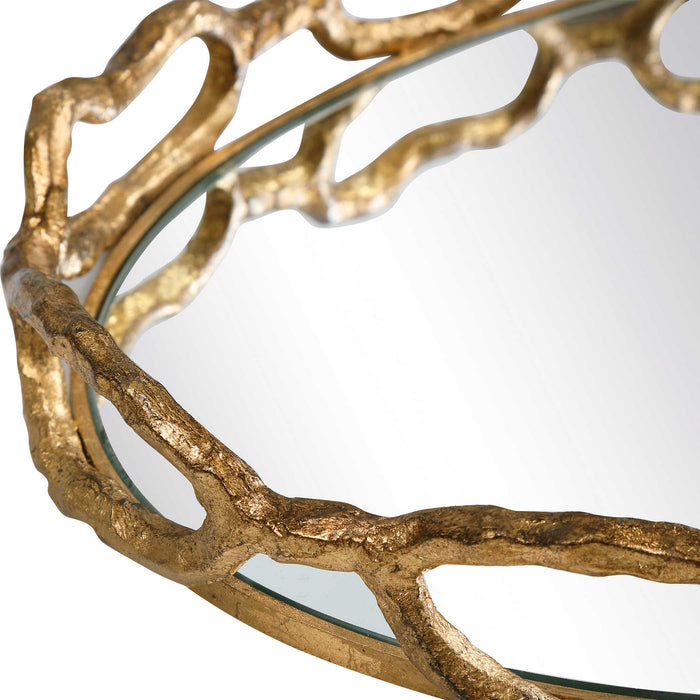 Uttermost 17837 Tray, Gold Leaf