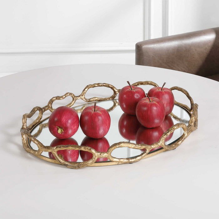 Uttermost 17837 Tray, Gold Leaf