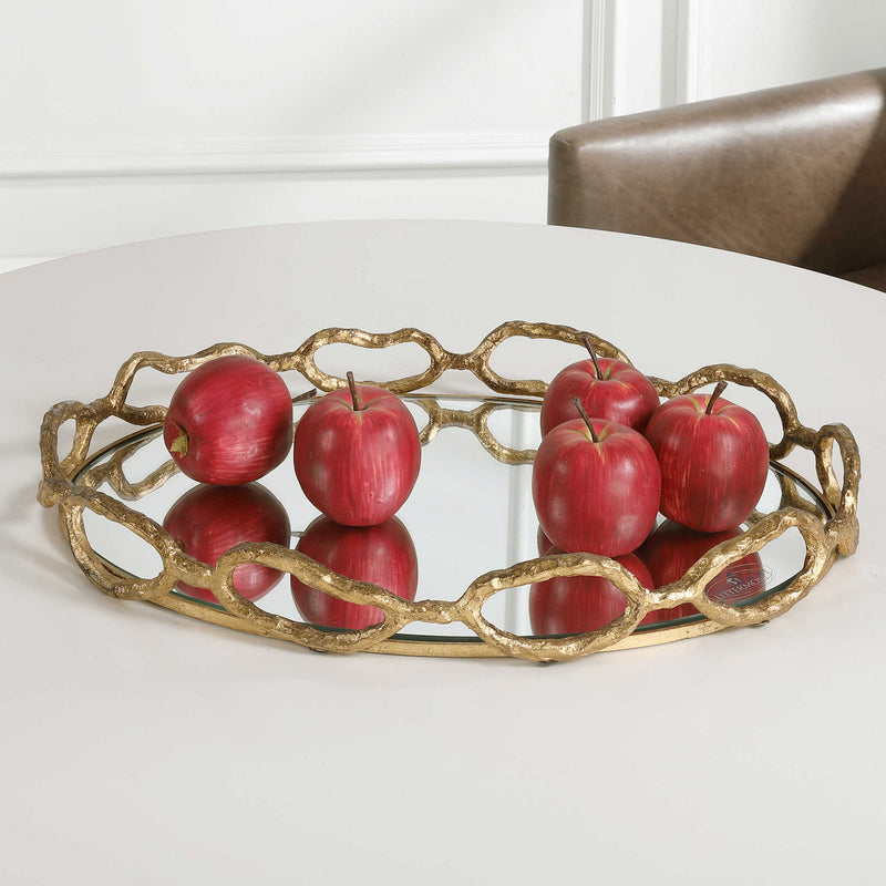 Uttermost 17837 Tray, Gold Leaf