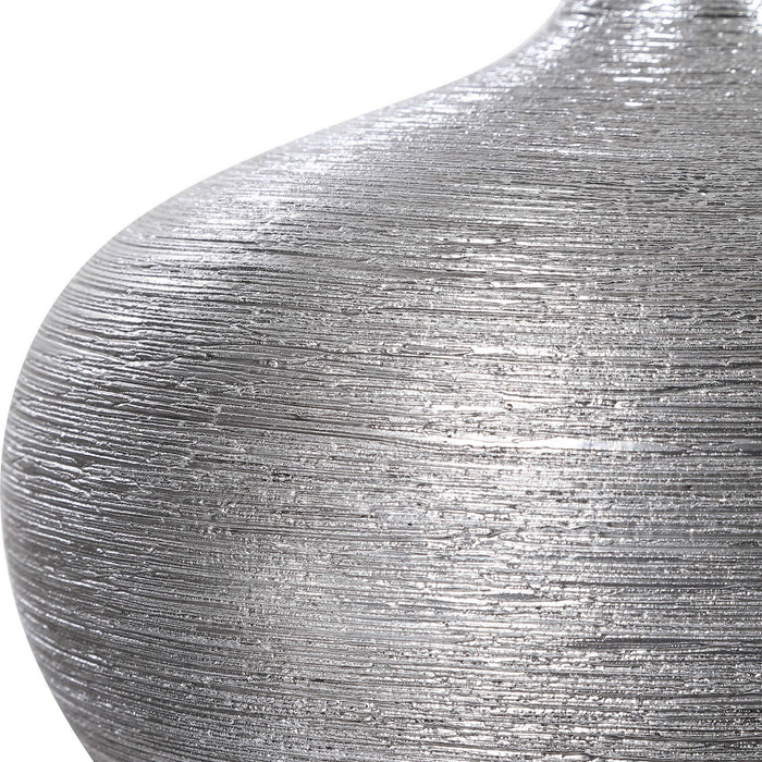 Uttermost 17883 Bottles, S/2, Bright Silver Leaf