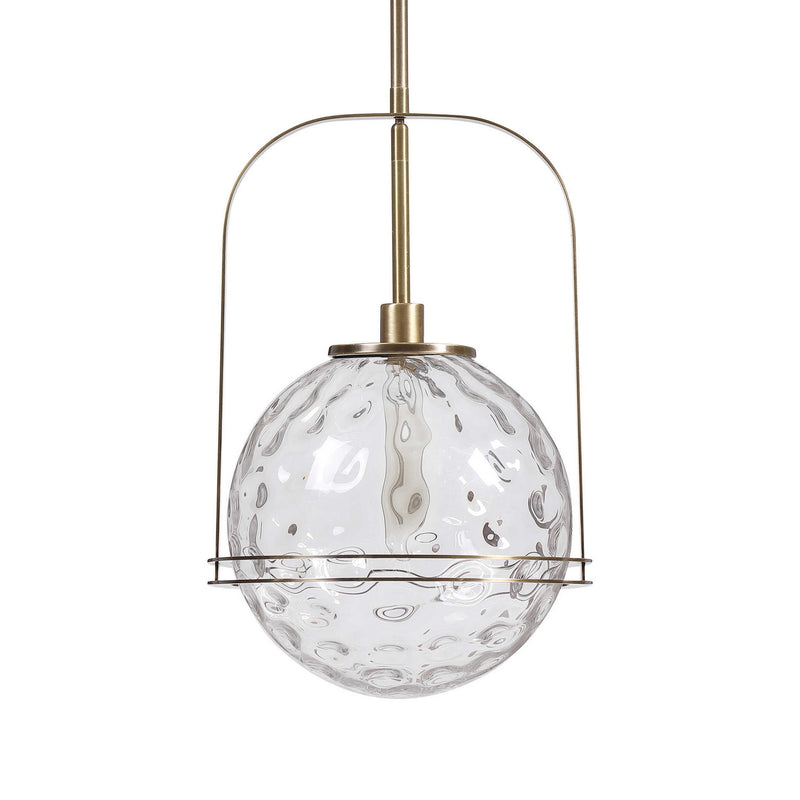 Uttermost 21540 One Light Pendant, Antique Brass