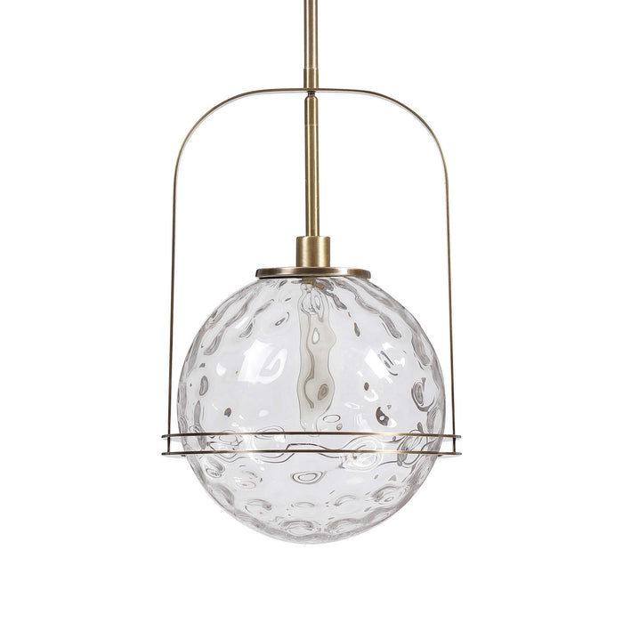 Uttermost 21540 One Light Pendant, Antique Brass