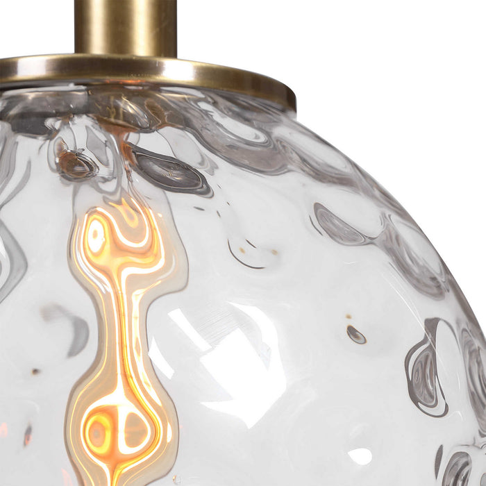 Uttermost 21540 One Light Pendant, Antique Brass