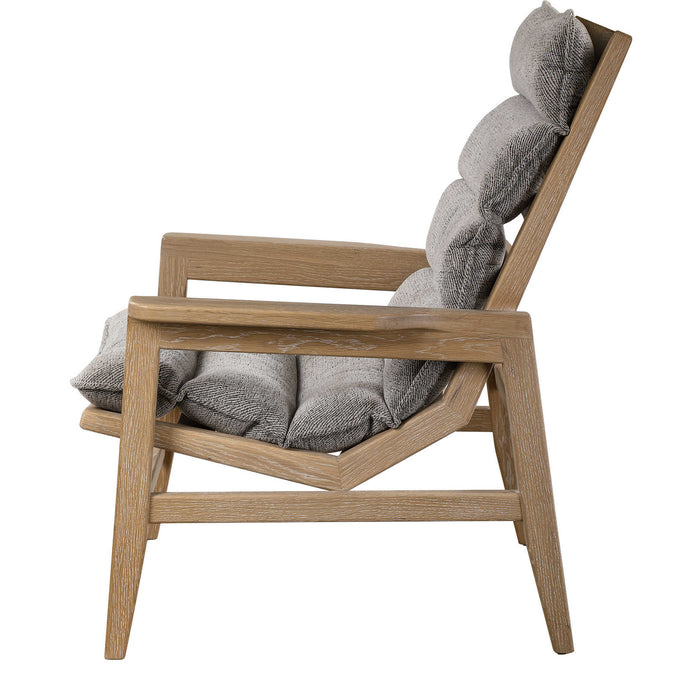 Uttermost 23576 Accent Chair, Solid Oak