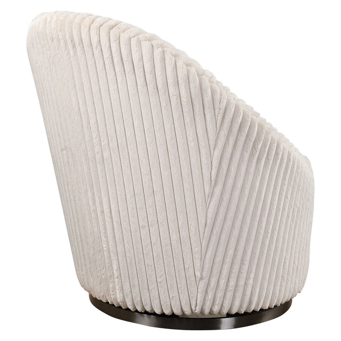 Uttermost 23578 Chair, Stainless Steel