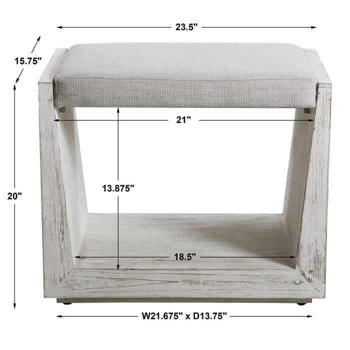 Uttermost 23581 Bench, Solid Wood